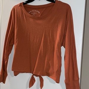 Crop top with open back